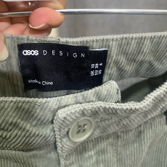 ASOS Slouchy Sage Corduroy Pants - Picture 8 of 8